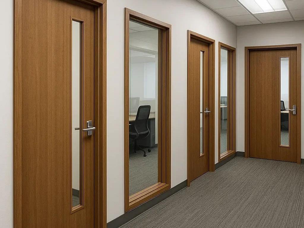 office interior wpc glass door